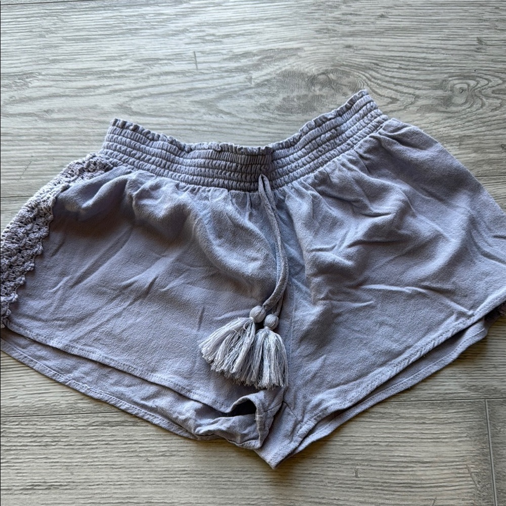 Ocean Drive High Waist Gray Shorts Relaxed Fit
